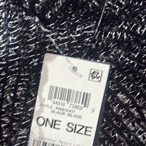 Black and Silver Shimmering Scarf